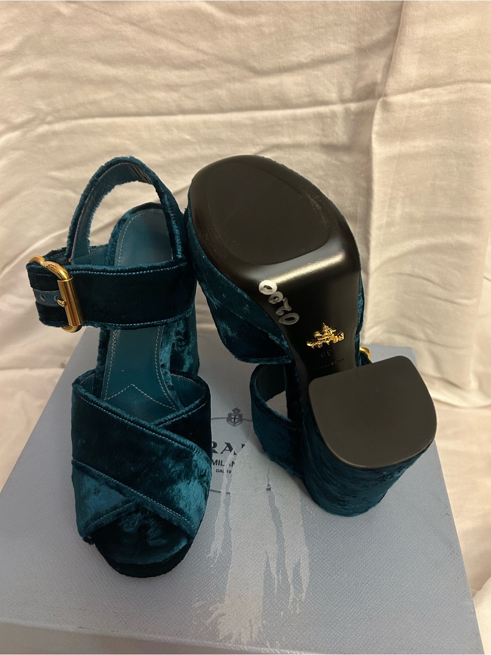 PRADA PLATFORM HEELS - Picture 4 of 8